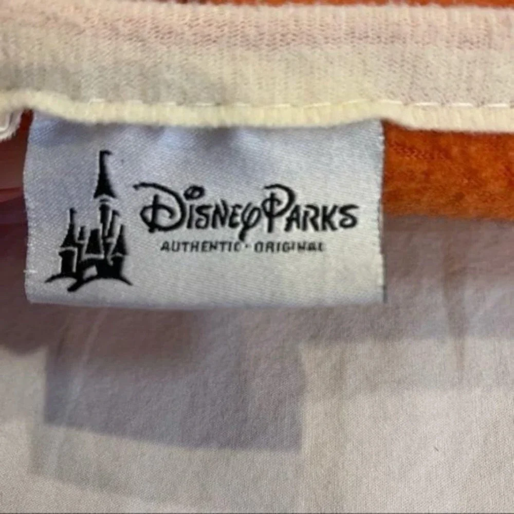 Disney Parks Walt Disney World Mickey Mouse Fleece Throw‎ Blanket Orange Retro